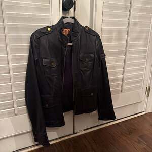 Tory Burch Leather Biker Jacket